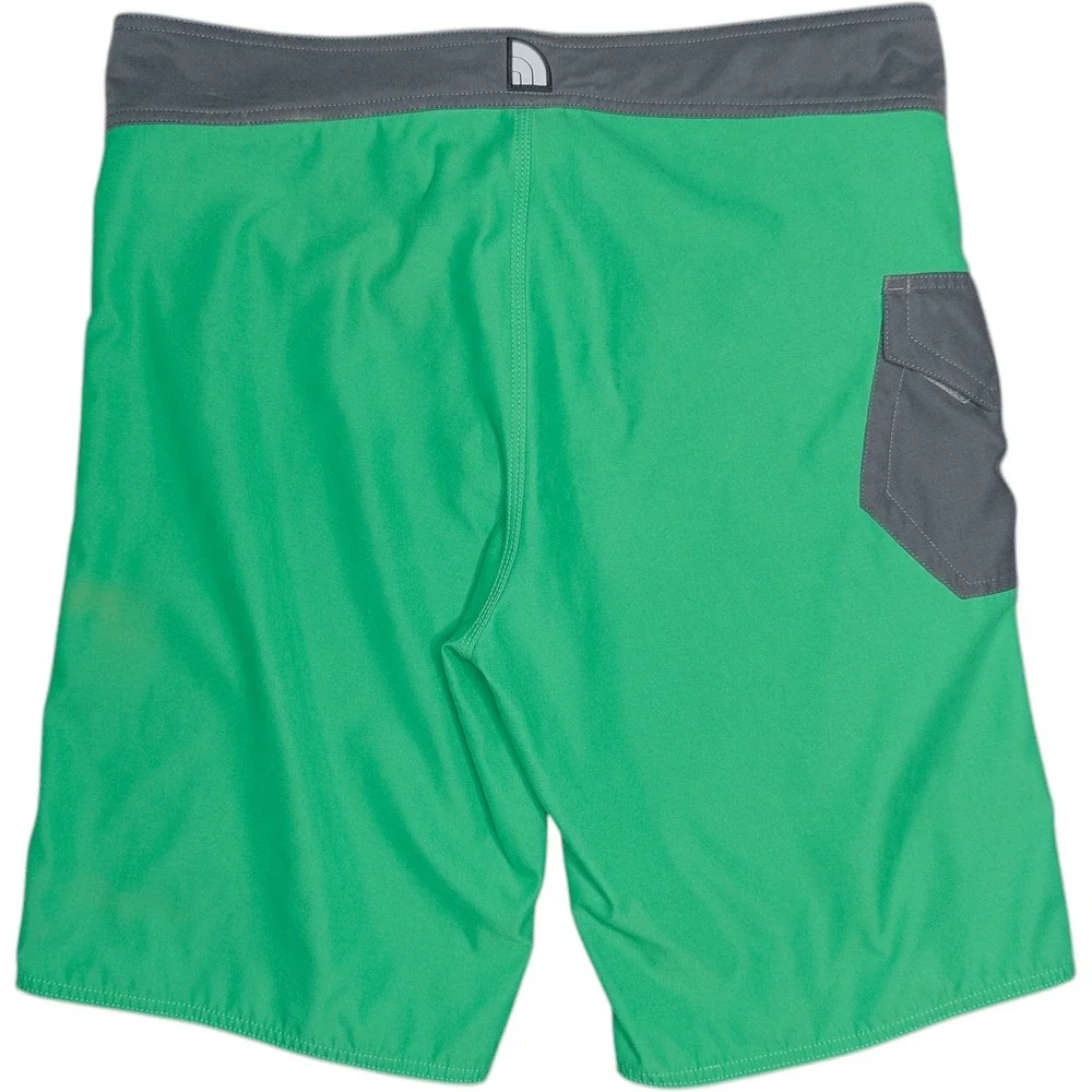 The North Face Green and Black‎ Board Shorts Quick-Dry Surf Beach Swim Size 34